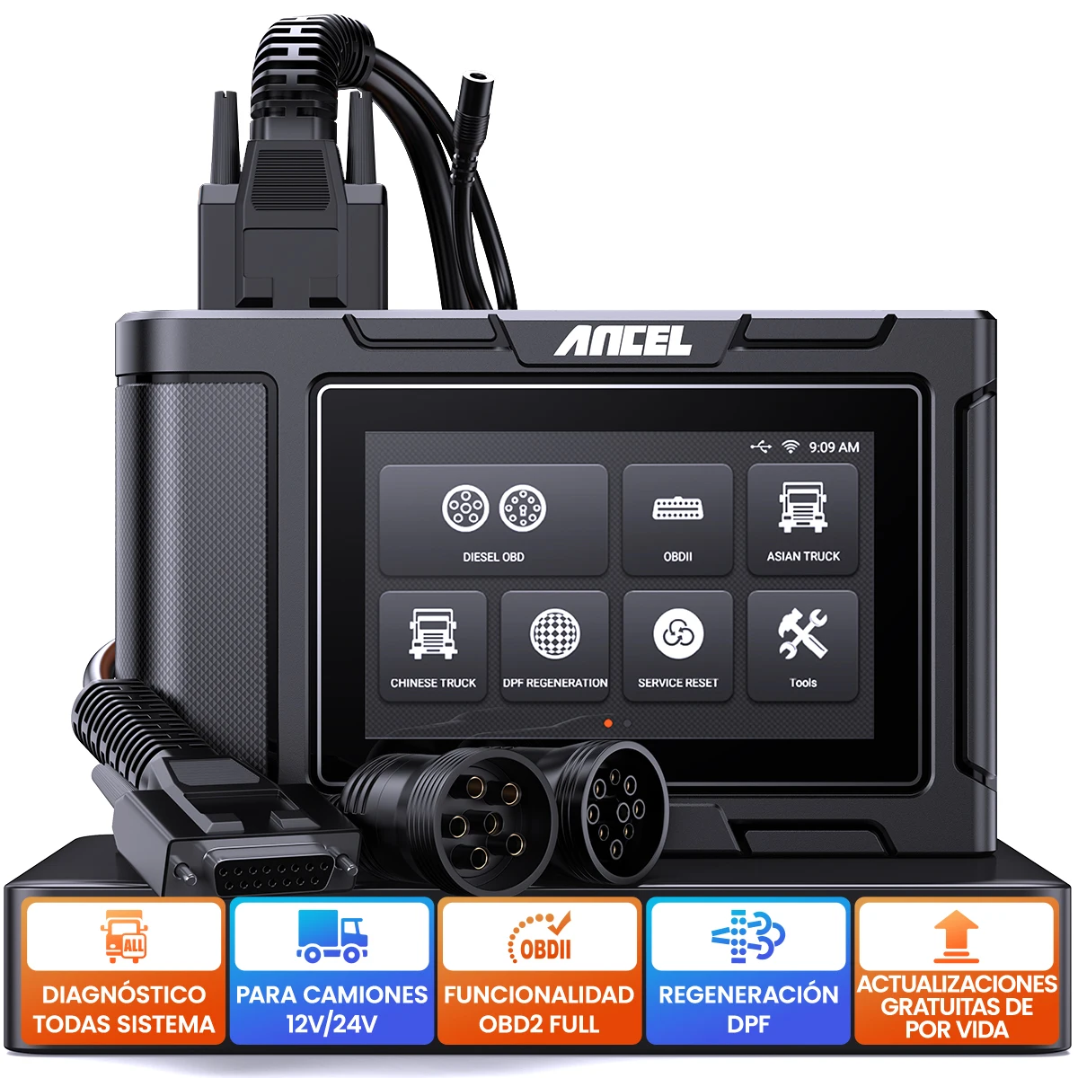 

OBD2 Truck Scanner Full System Diesel Truck Diagnostic Tool Heavy Duty Truck Scanner Car Diagnostic Tool for FUSO ANCEL HD3200PR