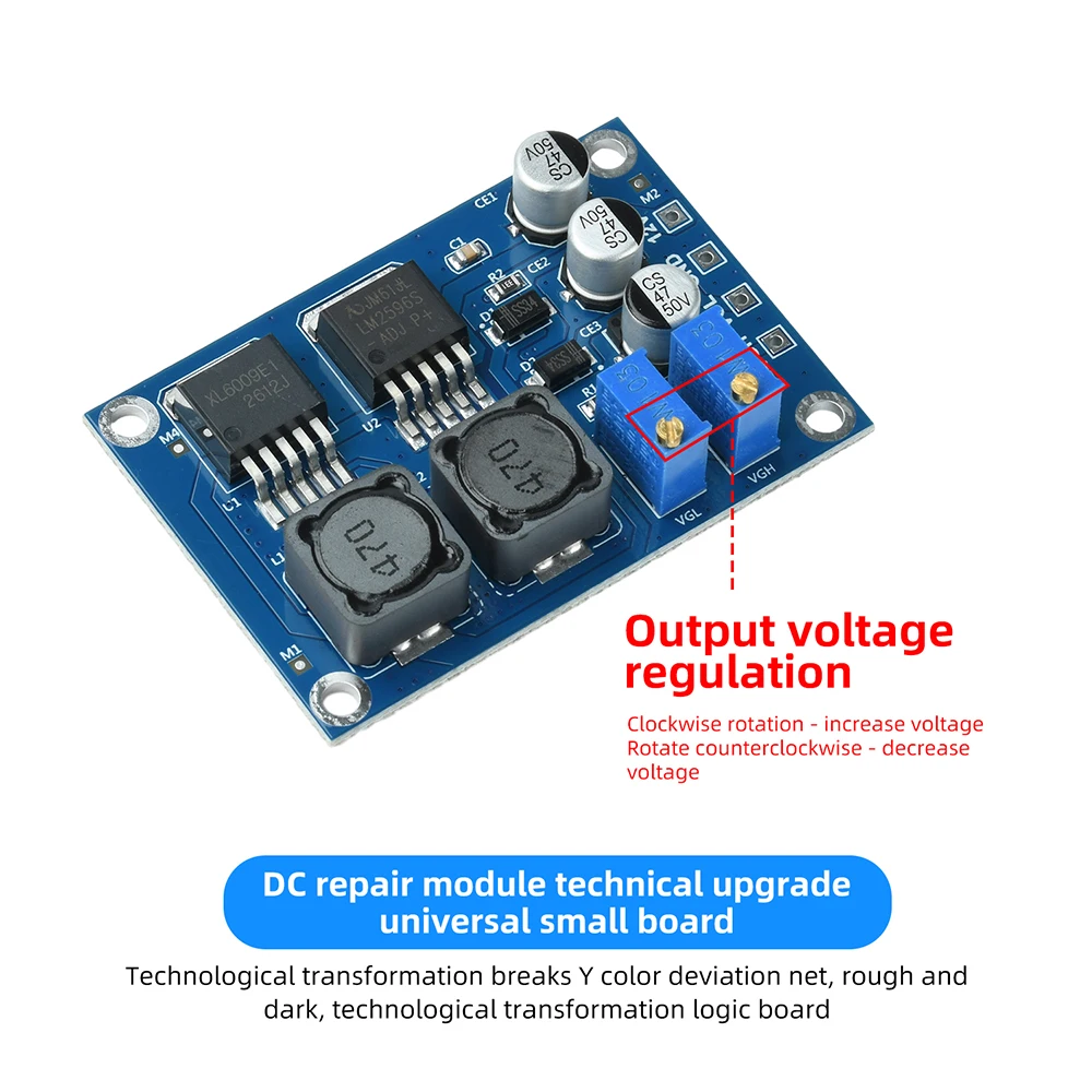 12V DC Logikplatinen-Reparaturmodul für Bildschirmreparatur VGH VGL Dual-Spannung Einstellbare Technologie-Aktualisierung für Elektronik – Detail 5