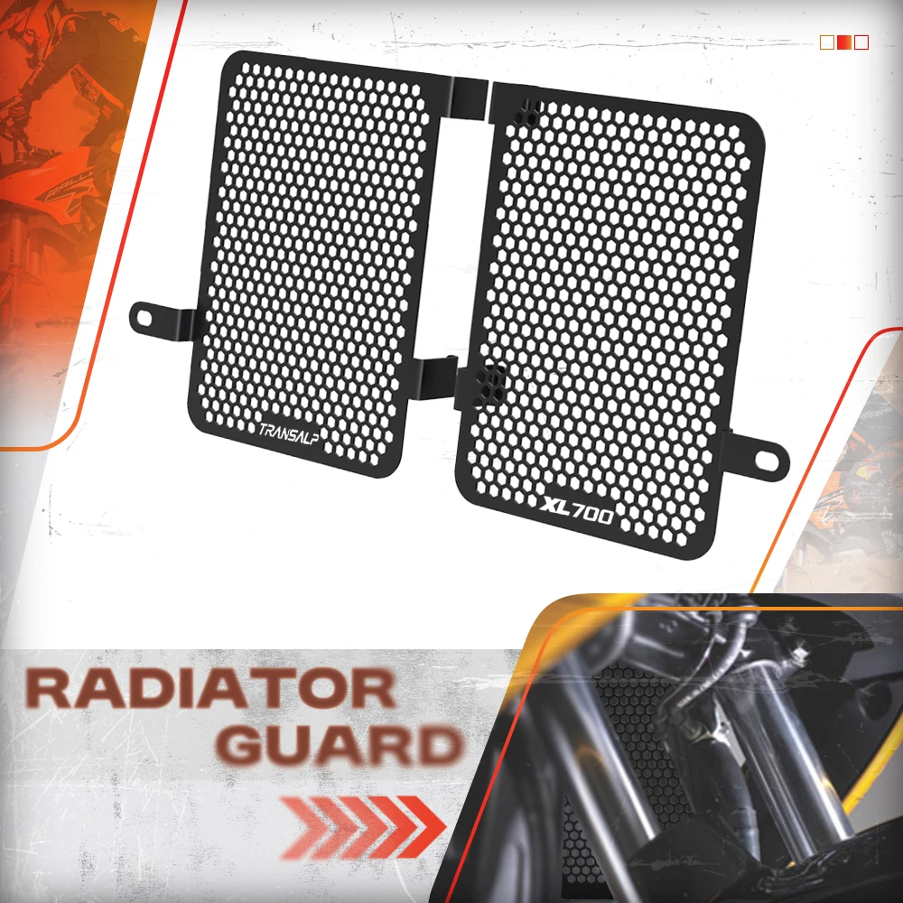 

Motorcycle For Honda XL 700V TRANSALP 2008-2022 2021 2020 2019 XL700V Transalp Radiator Grille Cover Guard Protection Protector
