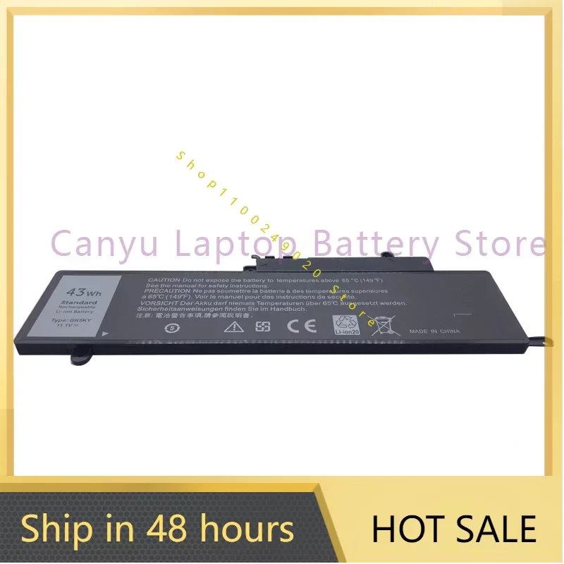 

2024 GK5KY Battery For Inspiron 13" 7000 Series 7347 7348 7352 7353 7359 11" 3147 3148 15&quot 7558 04K8YH 43WH