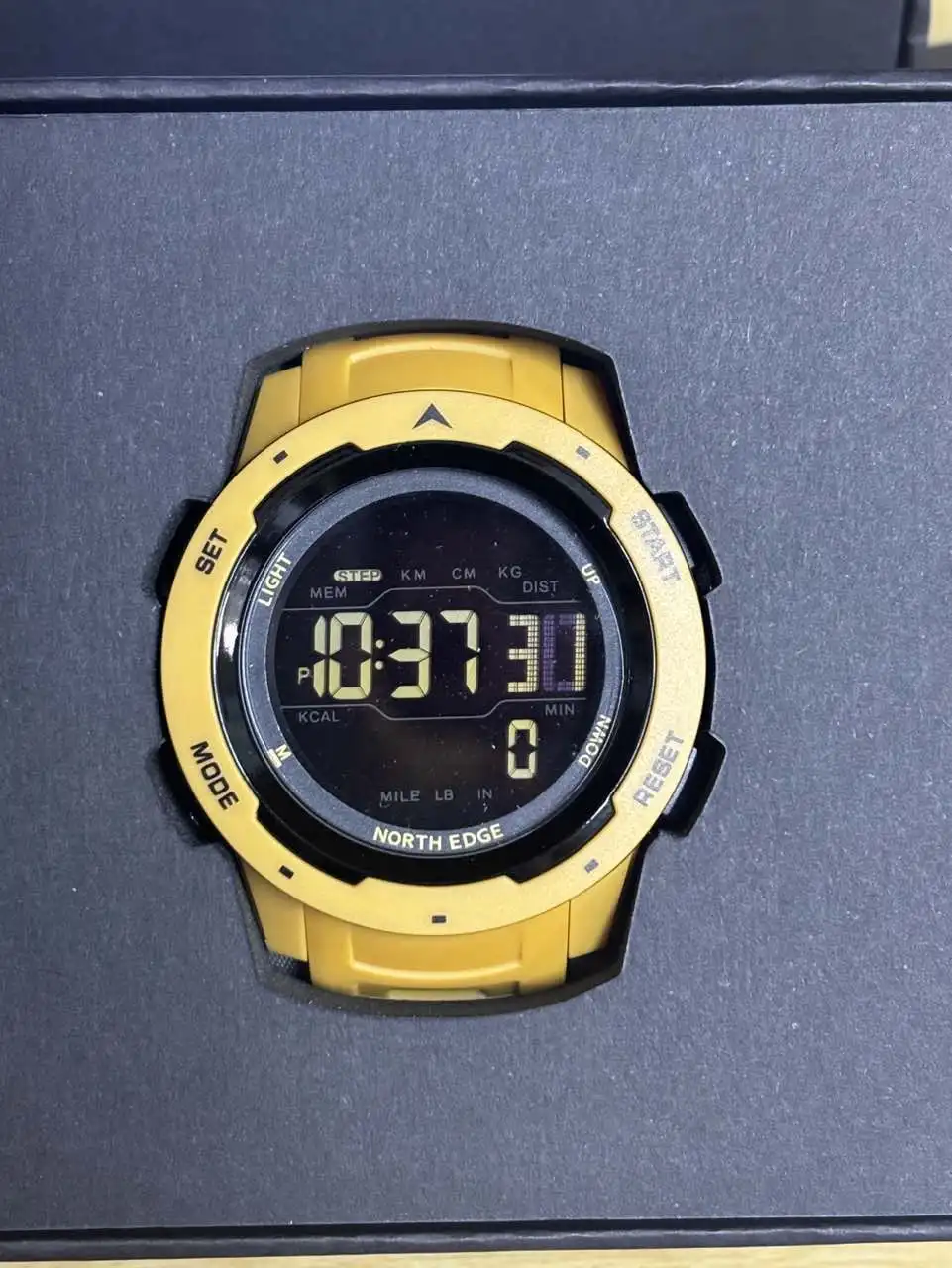 NORTH EDGE Mars Men's Outdoor Sports Watch Men's Military Watch Waterproof 50M Pedometer Calorie Stopwatch Hourly Alarm Clock