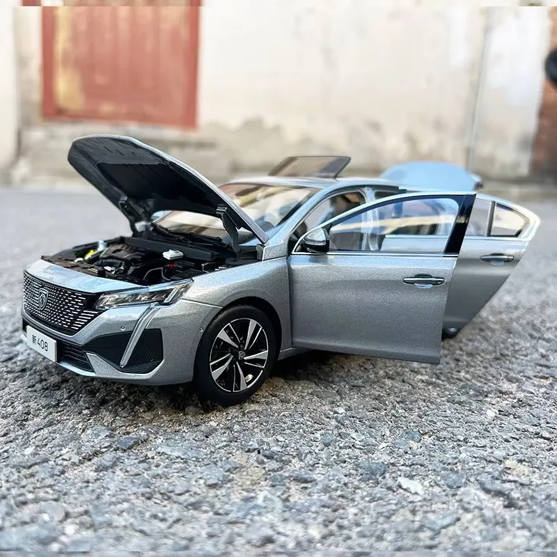 

1:18 Diecast 2022 New 408 Alloy Simulation Car Model Original 408 Boy Birthday Xmas Gift Vehicle Collection