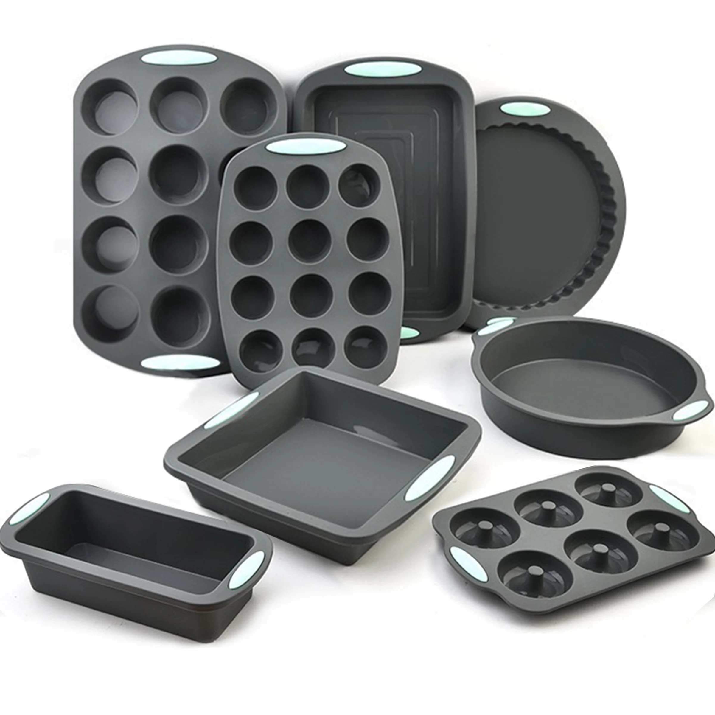 Non stick silicone baking tray mold tray pancake bread pizza cupcake utensils heat-resistant baking tray tool kit