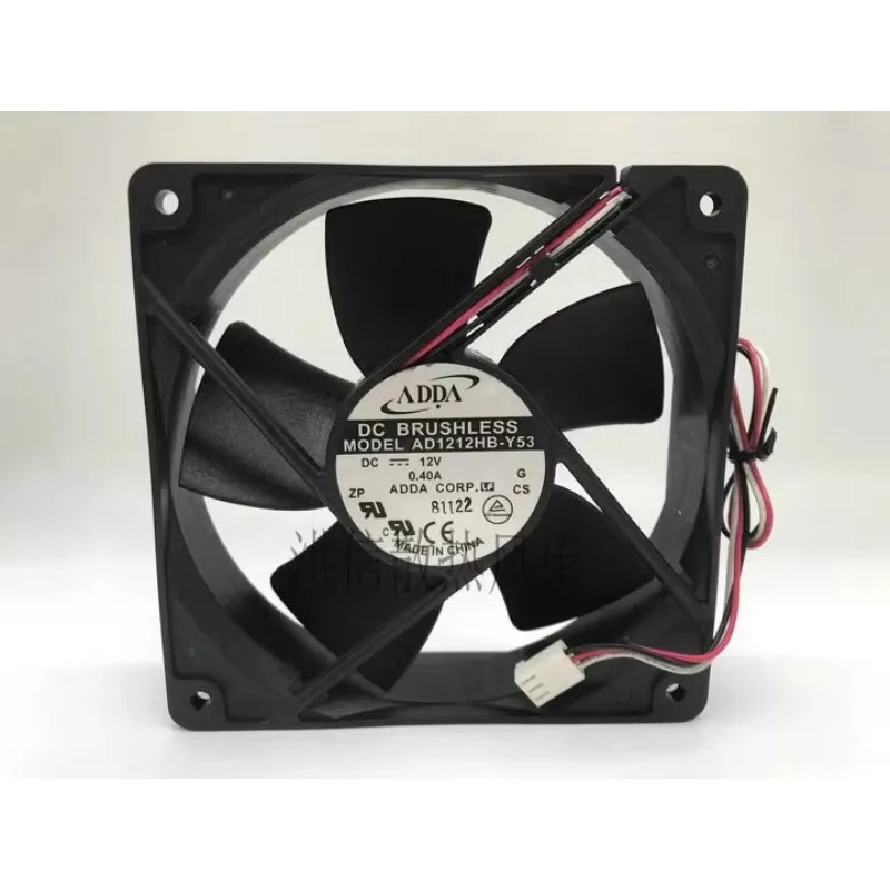 Original New CPU Cooler Fan for ADDA AD1212HB-Y53 12032 12V 0.40A Computer Fan 3-wire 12CM 120*120*32MM