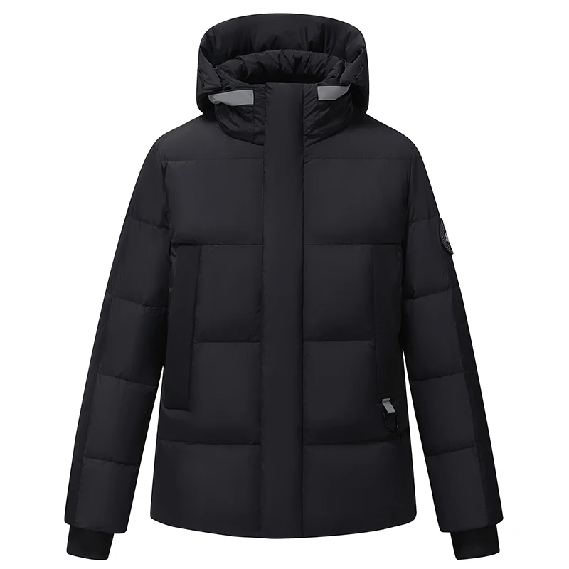 High Quality Men's Casual Warm Hooded Duck Down Jackets 2026 Winter Daily Wear Thicken Puffer Coat Outdoor Windproof Padded Tops