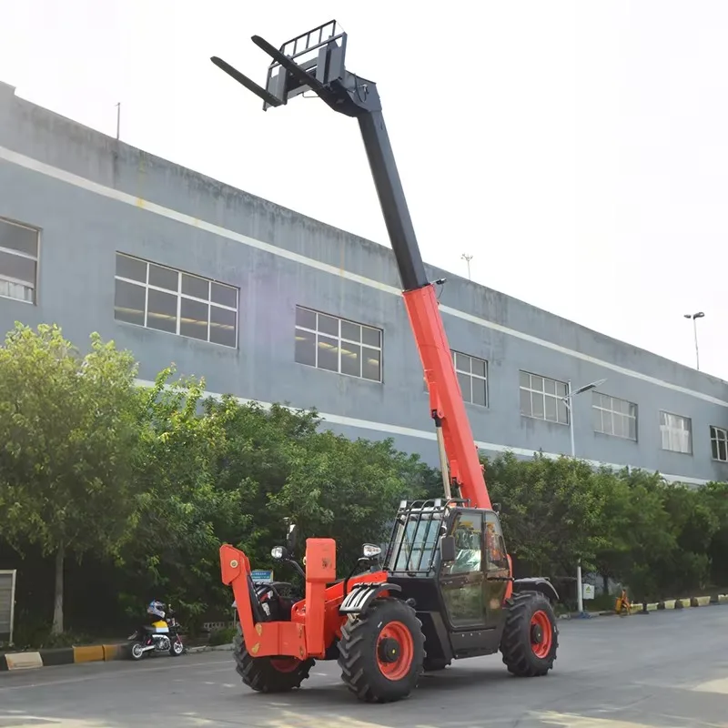 Customized China New 3-4 Ton Capacity Diesel Engine 4x4 Drive Telescopic Handler Forklift For Retail With 2 Year Warranty