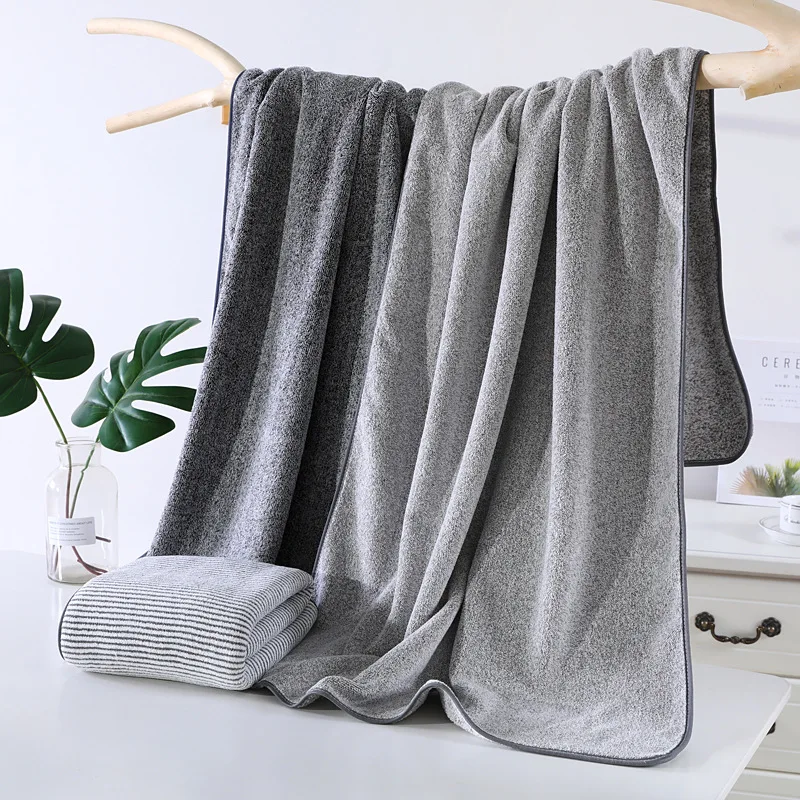 

70*140cm Thickened Bath Towels for The Body Microfiber Towel for Gym Sports Shower Robe for Spa Beath Home