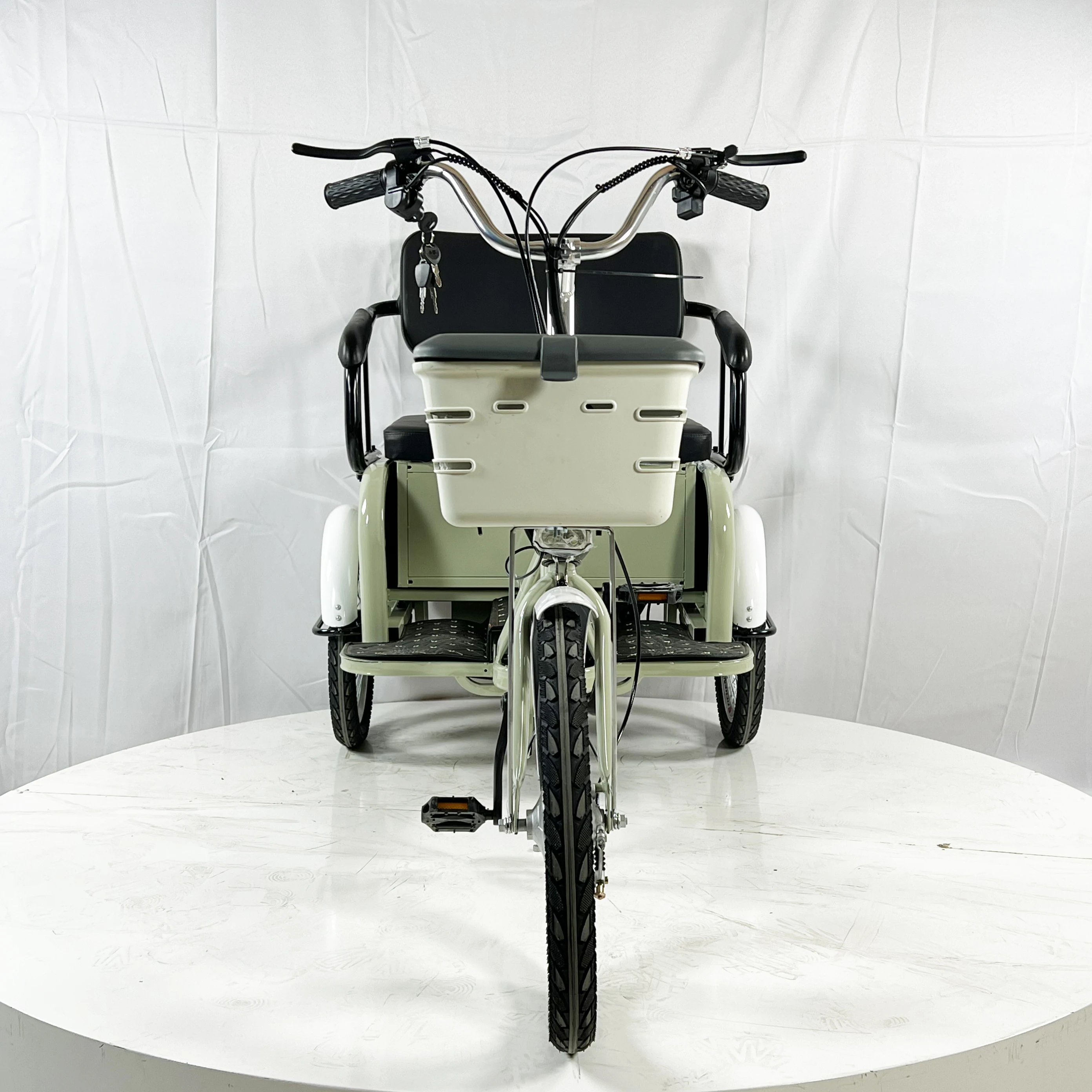 2024 three wheels electric bike Sell well electric tricycle with pedals safe speed electric pedicab