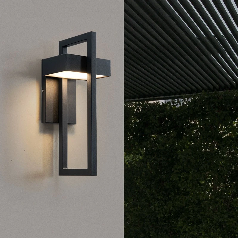 Waterproof Outdoor LED Wall Lighting Retro Vintage Black Color 10W for Garden Porch Sconce Street Light 96V220V Sconce Luminaire
