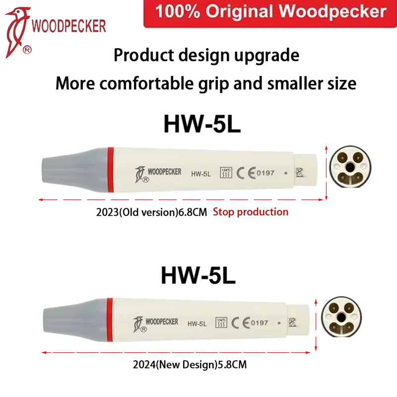 Specht Tandheelkundige Ultrasone Scaler Handstuk Echografie Tandheelkundige Schaalhandgreep HW-5L/HW-3H/Ems Voor Ultrasone Scaler Reiniging