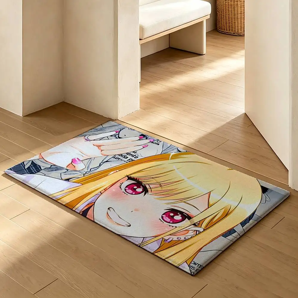 My D-Dress Up D-Darling M-Marin Kitagawa  Soft Absorbent Decorative Floor Mat for Bathroom Entryway Living Room