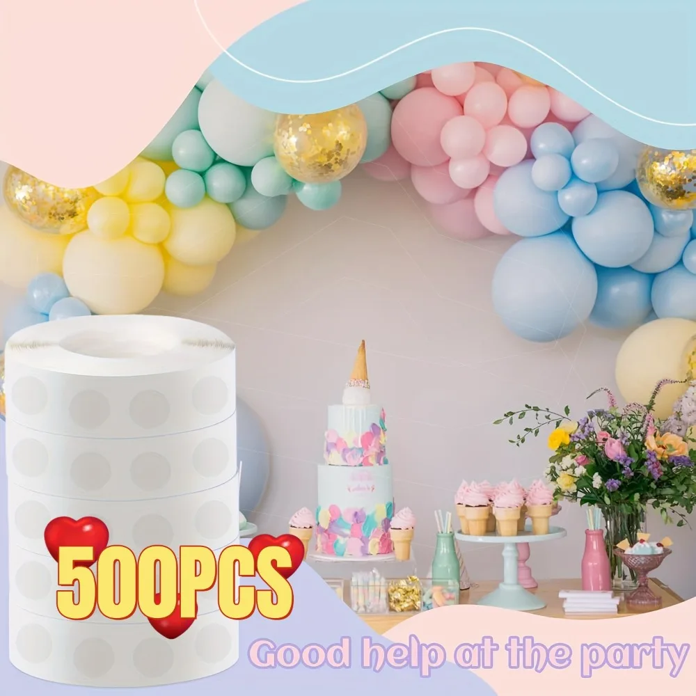 1-25Roll Double Sided Clear Sticky Point Tape Balloon Glue Dot Adhesive Birthday Wedding Party Balloons Glue Sticker Photoes