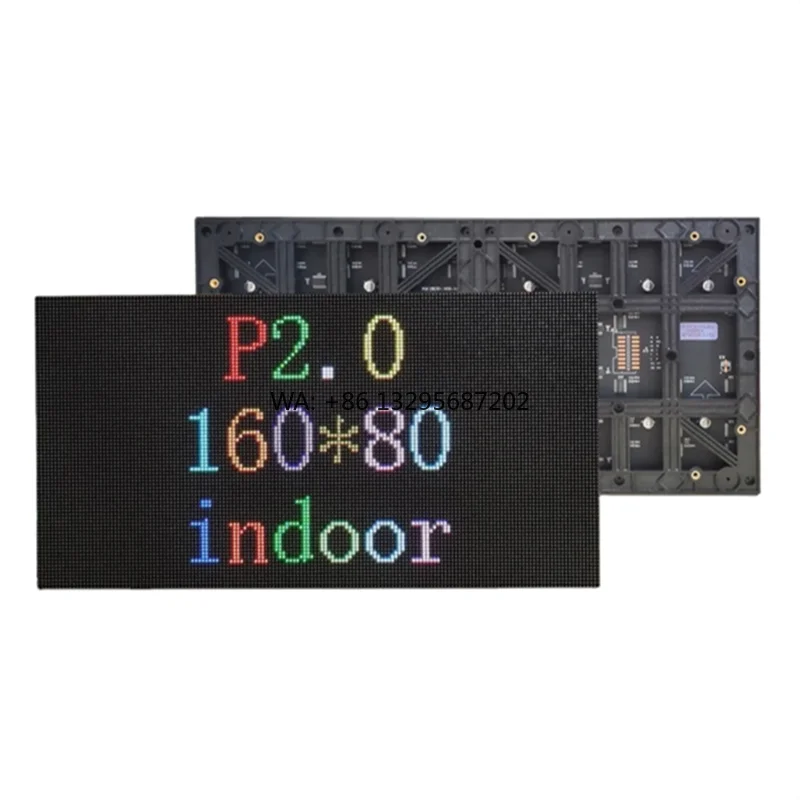 

Shenzhen Factory High Resolution P2 Full Color Indoor LED Display Screen 320*160 for Outdoor Applications with SDK Function