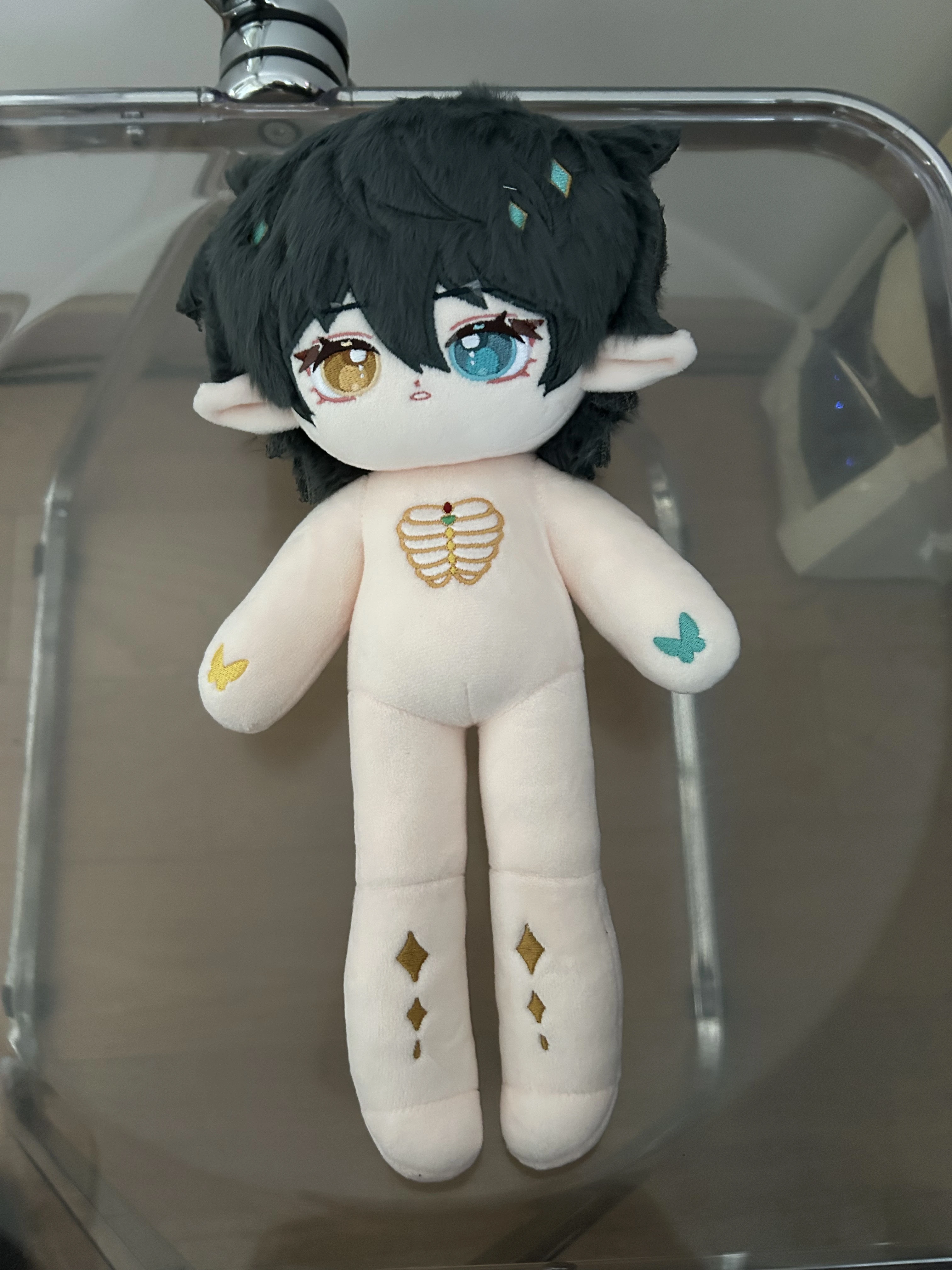 In Stock Game Ensemble Stars あんさんぶるスターズ! 20cm Kagehira Mika Long Leg Naked Cotton Dolls  Plushie Figure Models Mascot Doll Toys