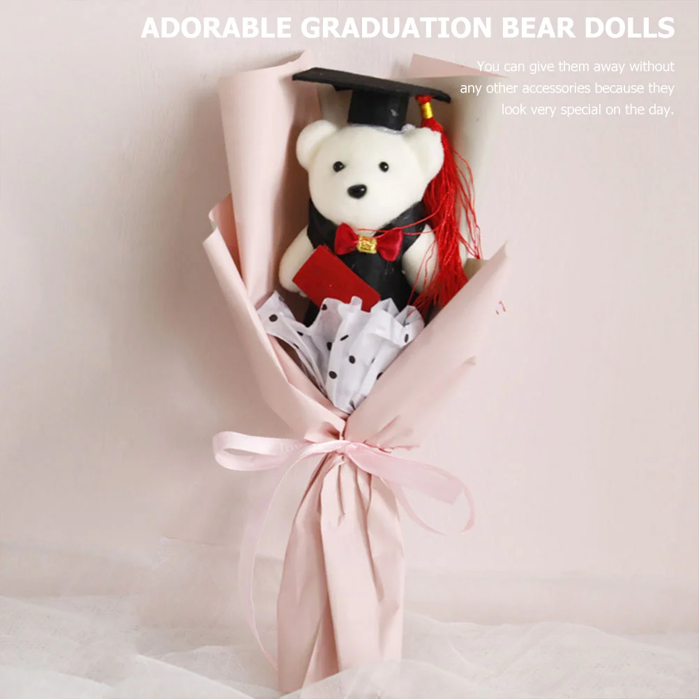 20 Pcs Graduation Dr Bear Plush Toys for Girls Foam Dolls Mini Gifts Her 2023 College Halloween