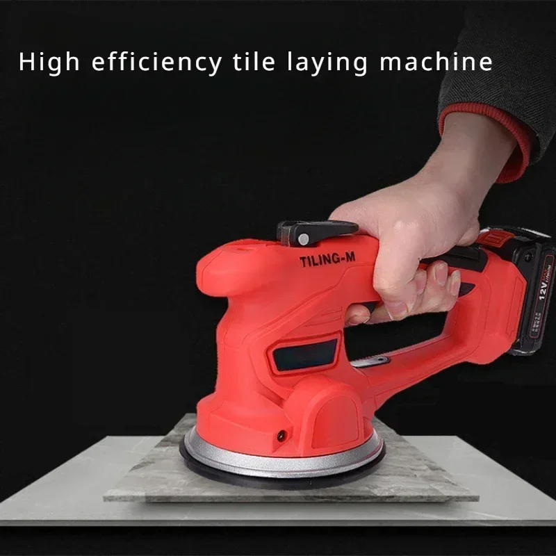 6th Gear Speed Regulation 12V/21V Aluminum Alloy Vibrating Disc Ceramic Tile Laying Machine