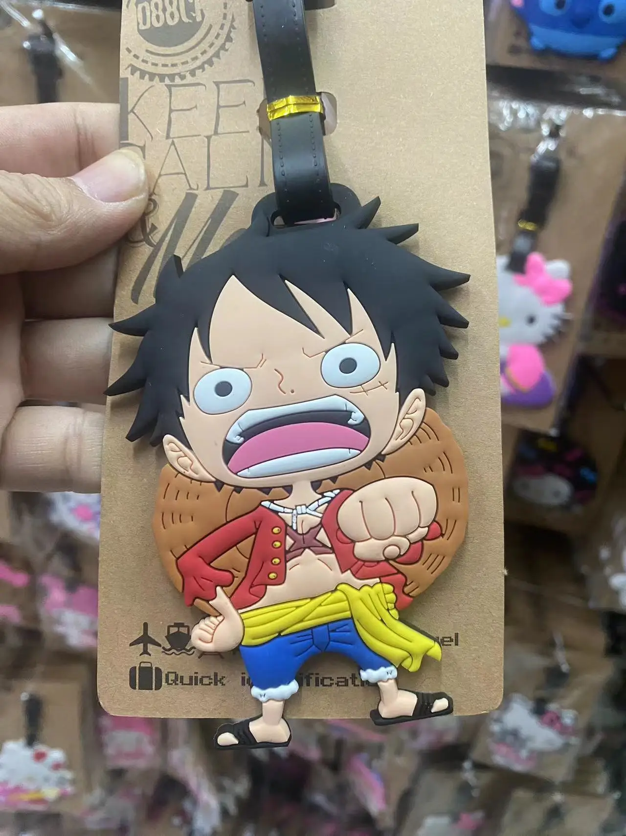 

Japanese Style One Piece Anime Luffy Zoro Chopper Baggage Tag for Suitcase Backpack