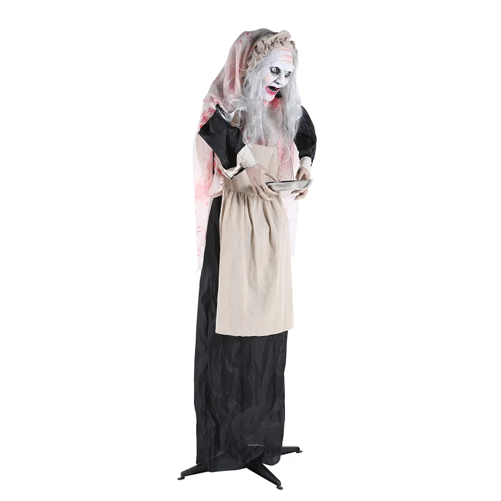 

Horror Hanging Ghost Standing Witch Props, Chamber Bar Halloween Themed Scene Ornaments