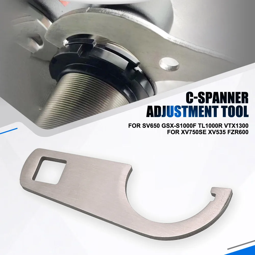 

FOR Suzuki GSXR 1000 600 750 STEERING STEM HEAD STOCK C SPANNER WRENCH ADJUSTER TOOL FOR Yamaha XV535 XJR FZR R1 R6 1987-2002