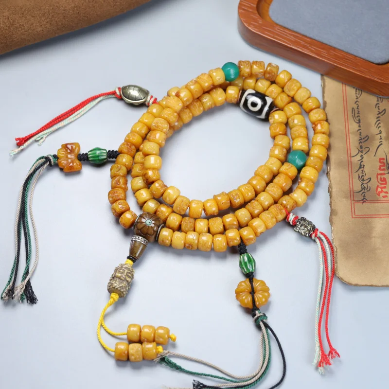 

Yak bone108Многокруглый браслет-ожерелье Old Yak Bone A-Dai Handheld
