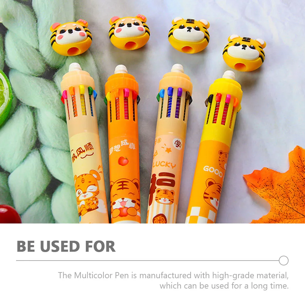 

8 Pcs Multicolor Pen Ballpoint Cartoon Coloured Pens for Kids Delicate Multicolored Office