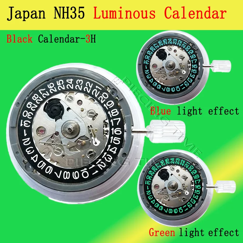 japan-nh35a-automatic-mechanical-movement-luminous-calendar：24-jewels-high-accuracy-date-at-3-00-–-mod-watch-replacement