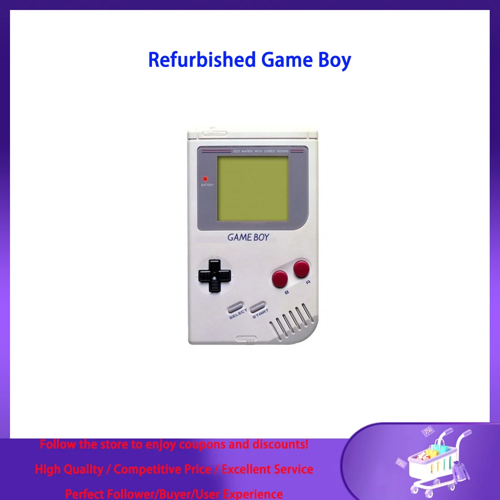 GameBoy - Refurbished from Original Nintendo Game Boy DMG GB Games Classic Video Game Console IPS GB Gamepad