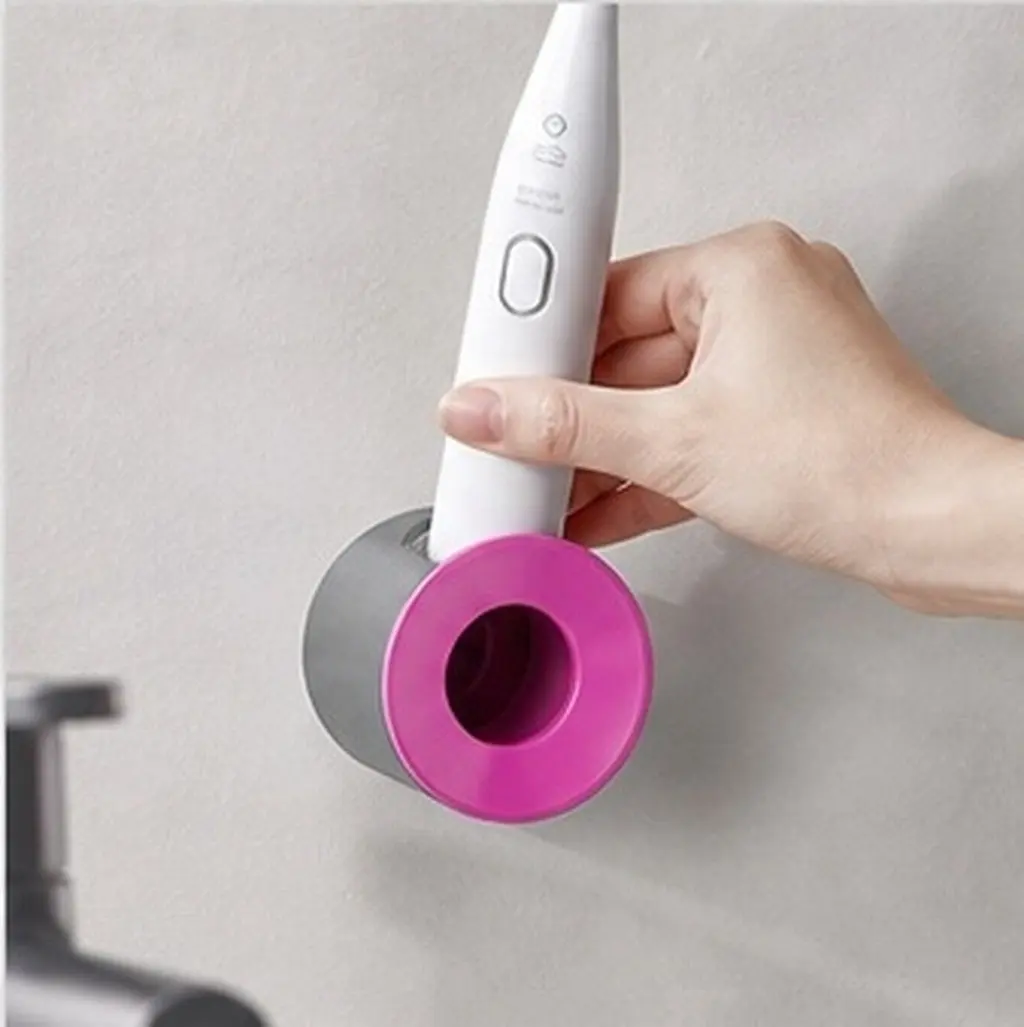 Electric Toothbrush Holder Wall Mount for Bathroom Toothbrush Stand with Ventilated Drying Anti-Slip Base Easy Assembly Cleaning