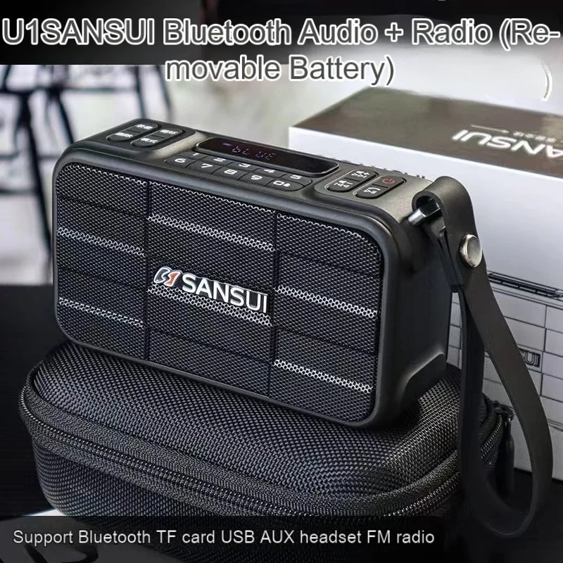 New Sansui F30 Retro Radio Wireless Bluetooth Speaker Insert card