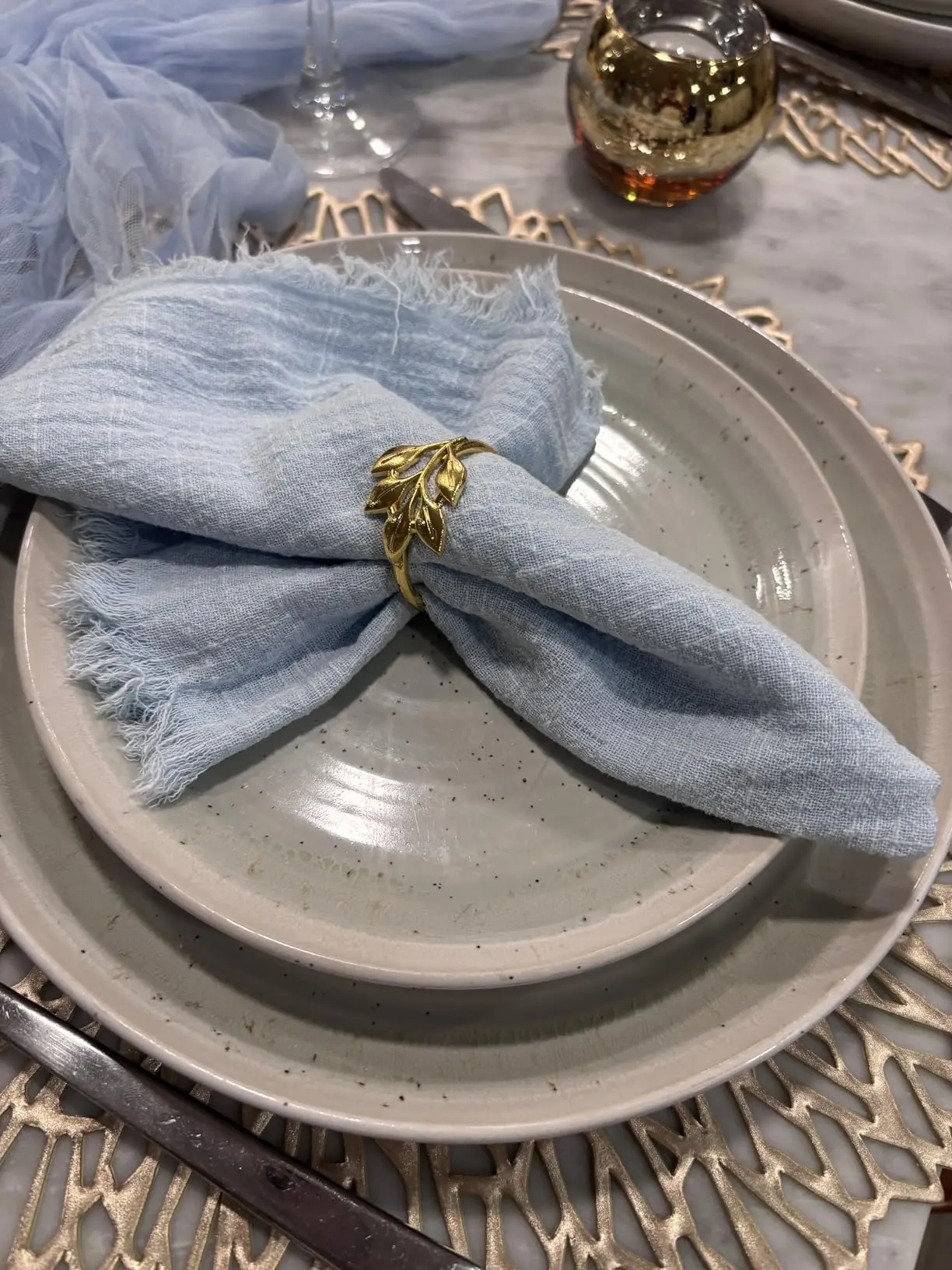 12pc Handmade Serving Cloth Napkins Linen-like Bamboo Natural Organic Cotton Kitchen Tea Towels for Christmas Party Easter Decor