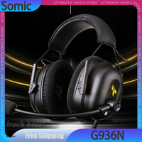 Somic G936N Headset USB Wired Earphones Lightweight Portable Woven Earphone Esports Gaming Headphones Customized Headphones Gift