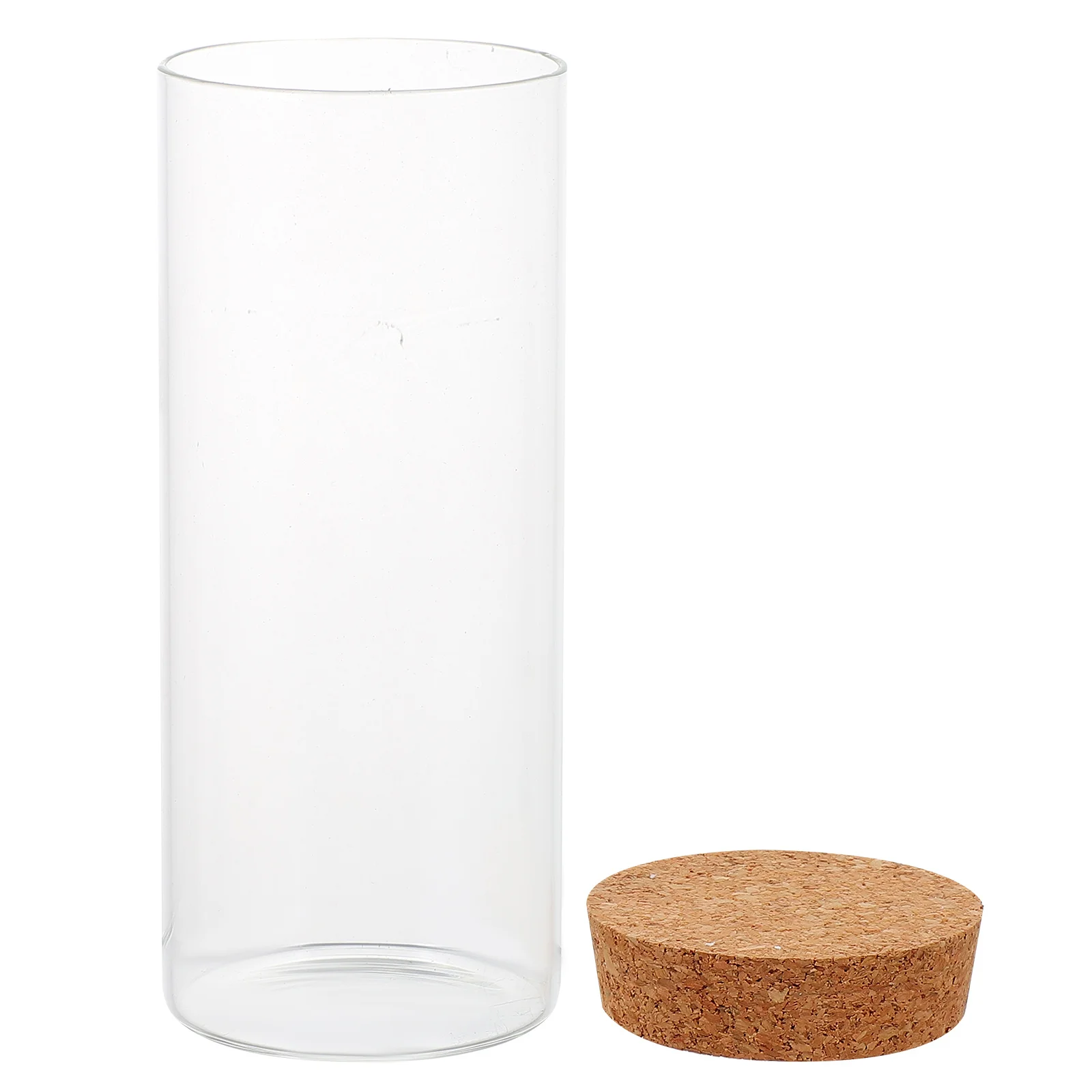 

Preserved Flower Glass Bottle Wood Cork Stopper DIY Craft Message Storage Wish Bottle Decorative Transparent Cork Wish Bottles