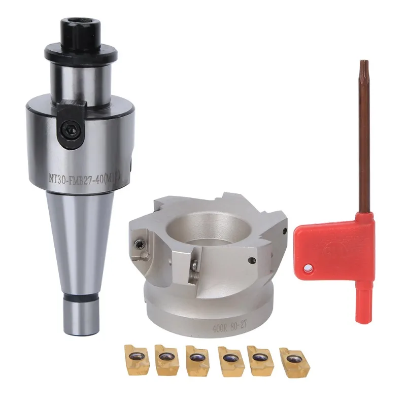 Ângulo Direito Face Milling Cutter Bar 6-particle Combination Grupo Nt30-fmb27 Nt40-fmb27 With Plus 80 mm Cutter Head Apmt1604