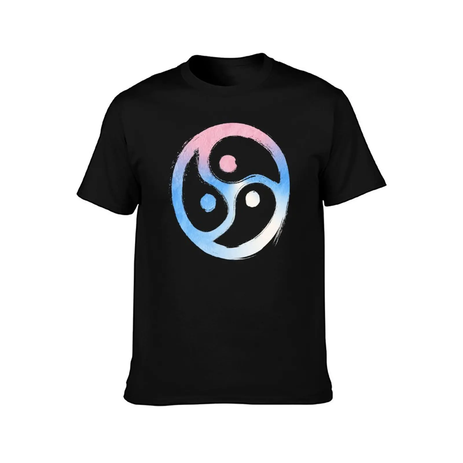 BDSM Triskelion Transgender Pride T-Shirt Basic Simple Design Short Sleeve Shirt