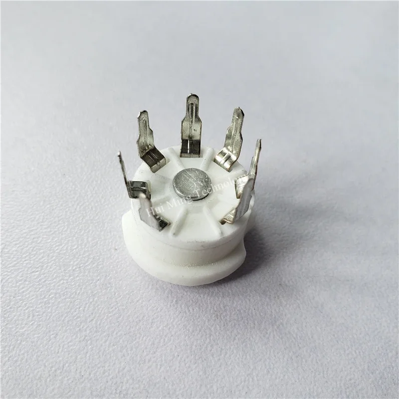 Ceramic tube sockets GZC7-Y GZC7-Y-G Small Block tube holder 7 pin tube Silver socket 6J1 6J2 2P2 6Z4 6K4 6A2 EC92 EAA91