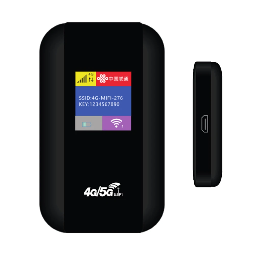 Portable Pocket 4G WiFi Router 150Mbps WiFi Router 2100mAh MiFi Modem with Sim Card Slot Wide Coverage for Outdoor Travel