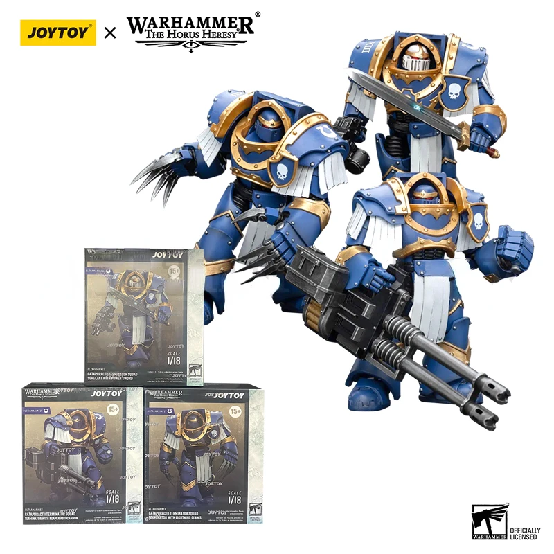 JOYTOY 1/18 Action Figure The Horus Heresy Ultramarines Cataphractii Terminator Squad Anime Model Toy