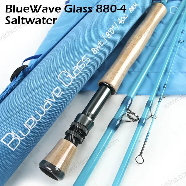 Wholesale transparent saltwater glass blank fiberglass fly fishing rod