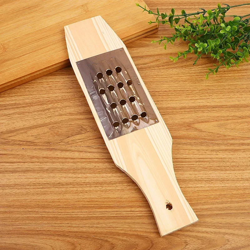 Tradiation Original Wood Grater Multi Functional Vegetable Cutter Slicer Garlic Press Crusher Copper Kitchen Gadgets Accessories