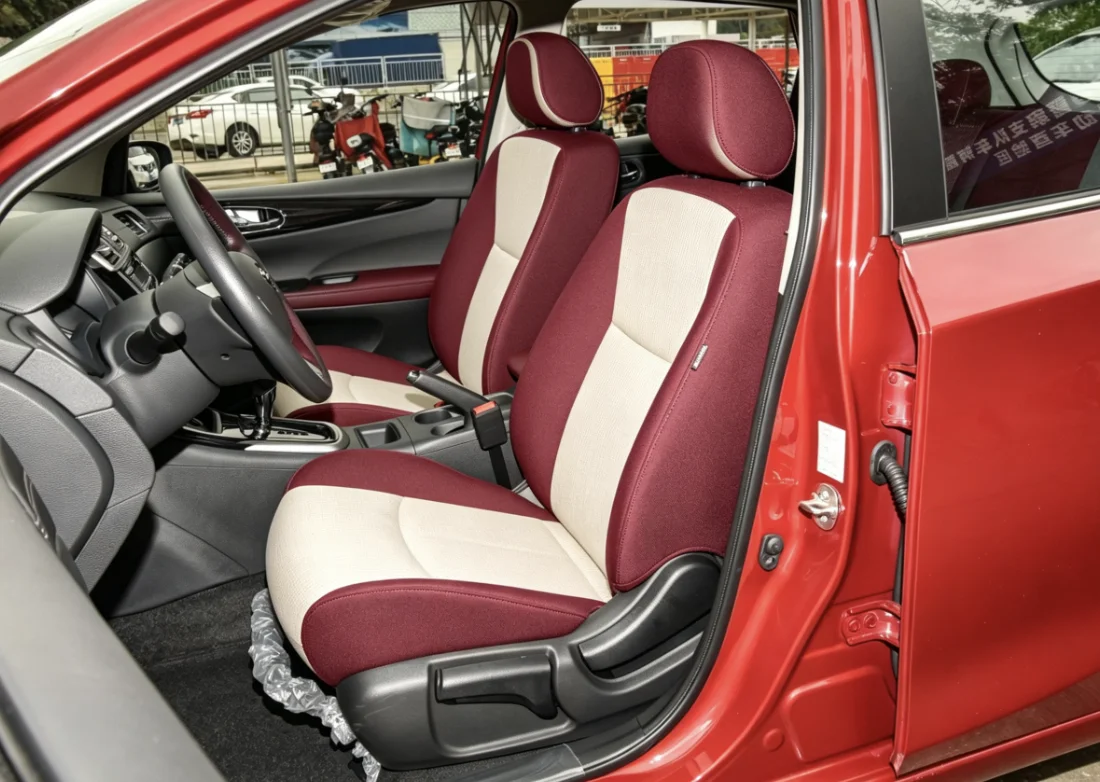 Für Nissan Tiida 2019~2023 Maßgefertigte Autositzbezüge Luxuriöses Nappaleder 100% Passgenau Innenraumzubehör 360 ° Vollständige Abdeckung – Detail 10