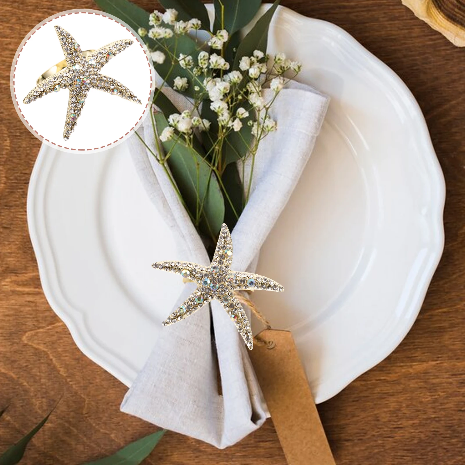 Napkin Rings Metal Buckles Tableware Accessories Festival Decor Party Hotel Supplies Easy Clean Storage