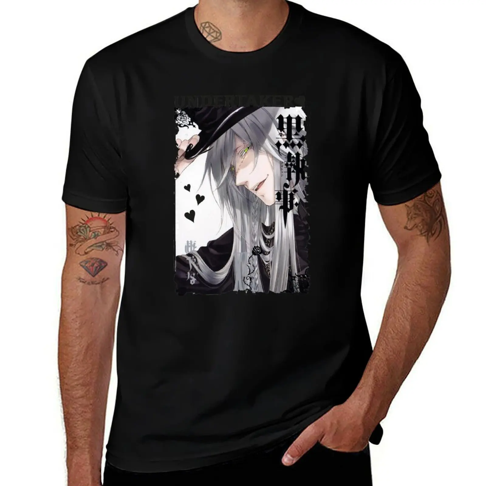 Undertaker Black Butler T-Shirt cheap stuff korean fashion baggy shirts summer tops fruit of the loom mens t shirts