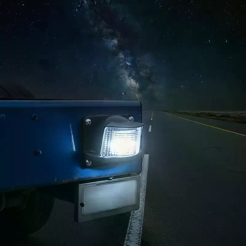 Light Up License Plates Brightly! SD7003 LED License Plate Light High Bright Waterproof, Universal 24V For Trucks Trailers
