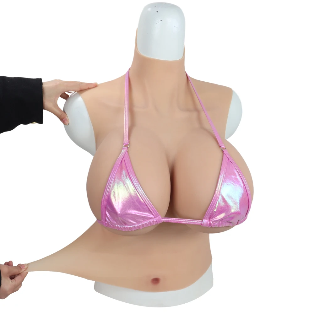 I K Cup Silicone Breast Forms Fake Tits False Boobs  Chestplate Sexy Huge for Crossdresser Transgender Drag Sissy Cosplay Chest