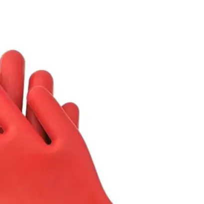 12KV Insulated Gloves For Electricians High Voltage Rubber Safety Gear With Flat Design For Live Wire Protection And Maintenance