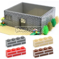Marumine MOC Bricks 100PCS 1x4 House Wall Building Blocks Cube Parts Compatible with 15533 Construction Idea Accessories Parts