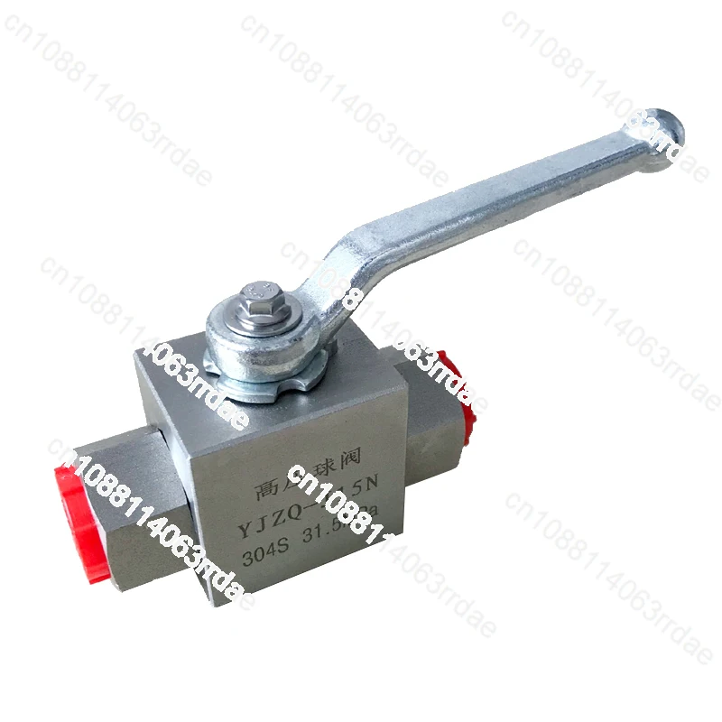 

304 Stainless Steel High Pressure Ball Valve External Wire Thread Hydraulic Valve KHB YJZQ-M16M22M27M30 * 1.5