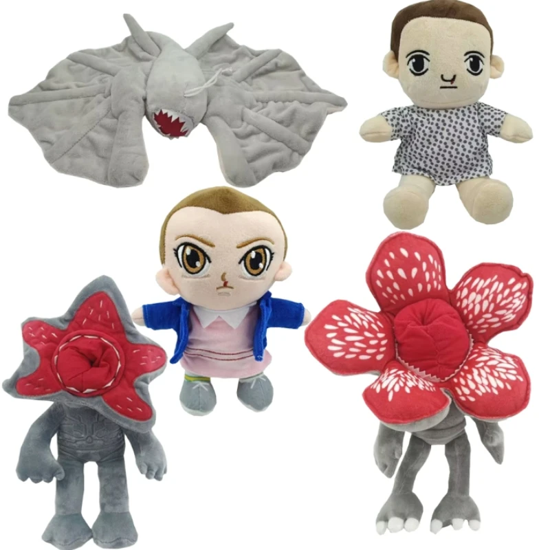 Personagens do jogo dos desenhos animados brinquedos de pelúcia bonito demogorgon bonecas de pelúcia crianças presentes do bebê para crianças meninos halloween pelúcia caixa cega brinquedo