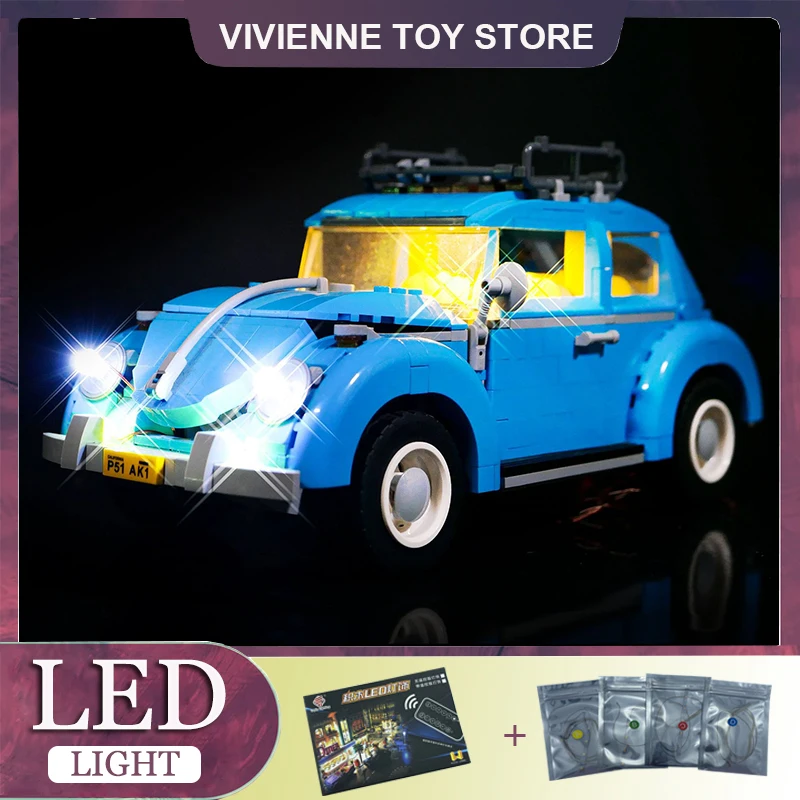 DIY LED Light Kit For LEGO 10252 City Car Beetle Model Building Block Set（Only LED Light,Without Blocks Model）