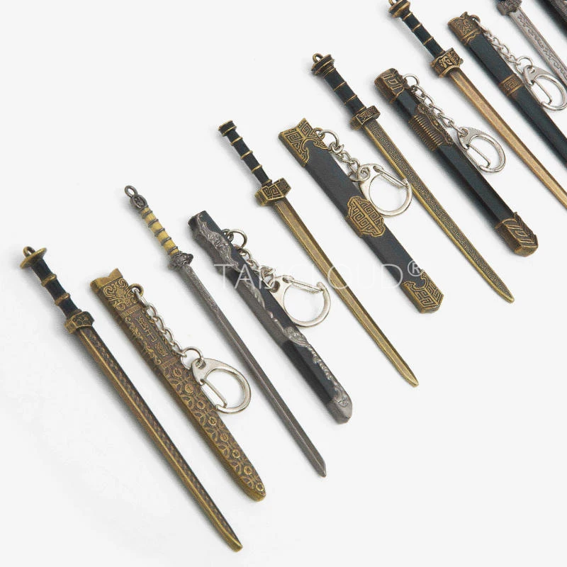 Miniature Sword, Small Tang Dynasty Saber, Yue King Sword, Ancient Weapon, Micro Keychain